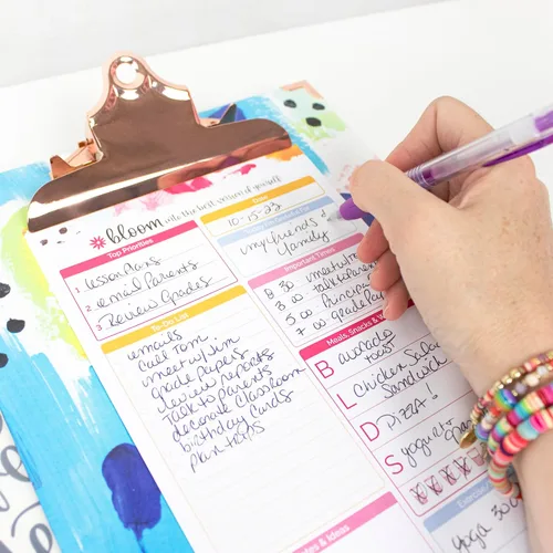 Miniatura 7 de bloom daily planners Portapapeles tamaño carta – Estándar A4 (9 pulgadas de ancho x 12.5 pulgadas de alto) bonito tablero decorativo para Abstracto