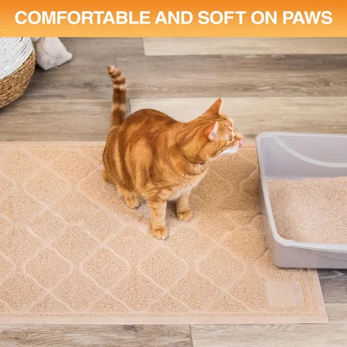 Miniatura 6 de Neater Pets Neater Mat Tapete de arena para gatos, grueso y duradero para caja de arena, almohadilla de trampero atrapa el desorden para proteger