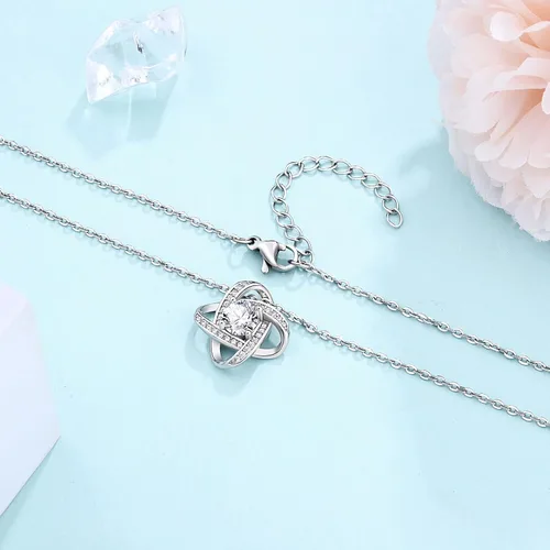Miniatura 4 de UNGENT THEM Collar de nudo de amor para suegra, regalo de boda, Navidad, cumpleaños para abuela, madrastra, suegra, suegra, suegra, suegra, ahijada