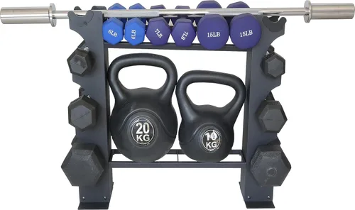Miniatura 8 de Estante para mancuernas, estante de almacenamiento para mancuernas, organizador de pesas RacK, organizador de gimnasio en casa