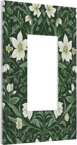 Miniatura 15 de Cubiertas Decorativas para Placas de Interruptor Boho Country Eucalipto Rústico Acuarela Hojas Verdes 2 Gang Placa de Pared Cubierta de Placa