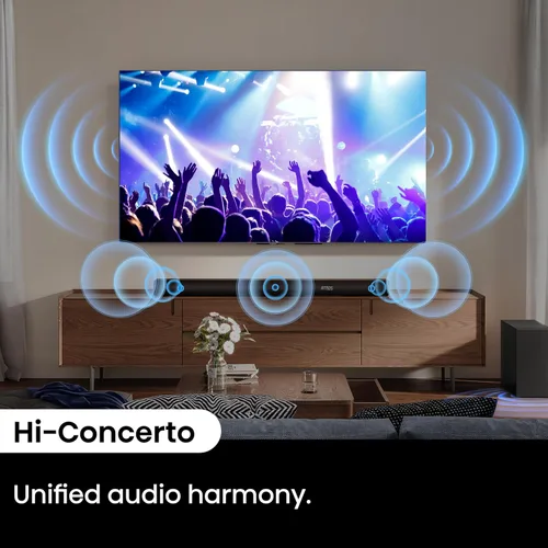 Miniatura 10 de Hisense AX3100Q Barra de Sonido de 3.1 Canales con Subwoofer Inalámbrico, Dolby Atmos, DTS:X, Bluetooth 5.3, Compatible con Roku TV