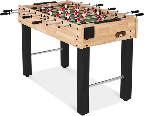 Miniatura 10 de Best Choice Products Mesa de futbolín para niños y adultos, mesa de juegos de fútbol con 2 bolas, 2 soportes para tazas, asas ergonómicas, barras