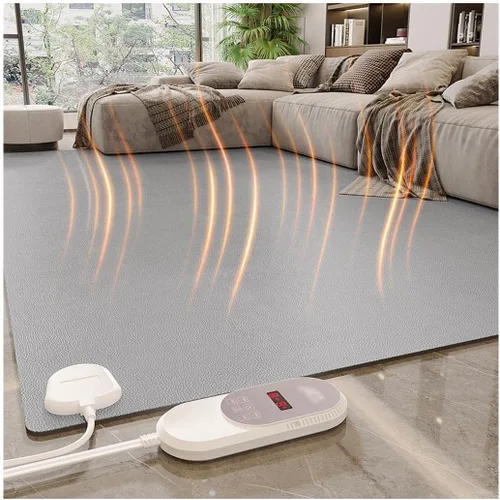 Alfombra clásica con calefacción de PVC, calentador de cuero eléctrico, 23.6 x 74.8 in, 55.1 x 78.7 in, alfombra térmica eléctrica de 220 V