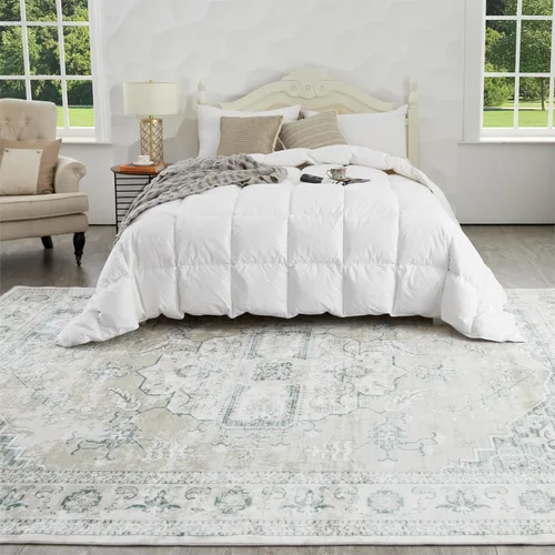 Miniatura 143 de Syalife 4x6 Alfombra Lavable para Área, Ultra Suave Antideslizante, Pila Baja, Alfombra Vintage Resistente a Manchas para Sala de Estar, Alfombra