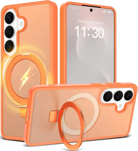 Miniatura 26 de Funda con soporte ultra magnético para iPhone 17 Pro Max [protección militar contra caídas] [compatible con MagSafe] a prueba de golpes, translúcida