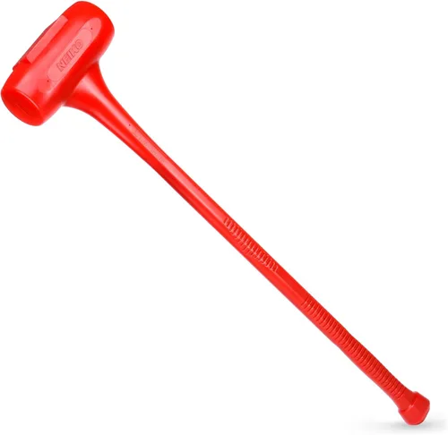 Miniatura 17 de NEIKO 02847A - Martillo de soplado muerto de 2 libras, naranja neón Cuerpo moldeado de una pieza Empuñadura a cuadros Resistente a chispas