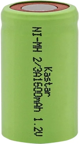 Miniatura 5 de Kastar Paquete de 2 baterías Ni-MH de repuesto de 2/3A 1.2V 1600mAh para dispositivos controlados por radio, herramientas y juguetes eléctricos