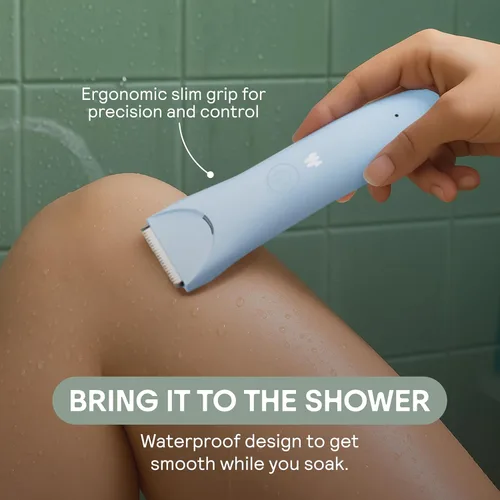 Miniatura 5 de MERIDIAN Slimmer Trimmer – Afeitadora eléctrica para mujer, recortador de línea de bikini y pelo púbico, recargable e impermeable, sin dolor, Salvia