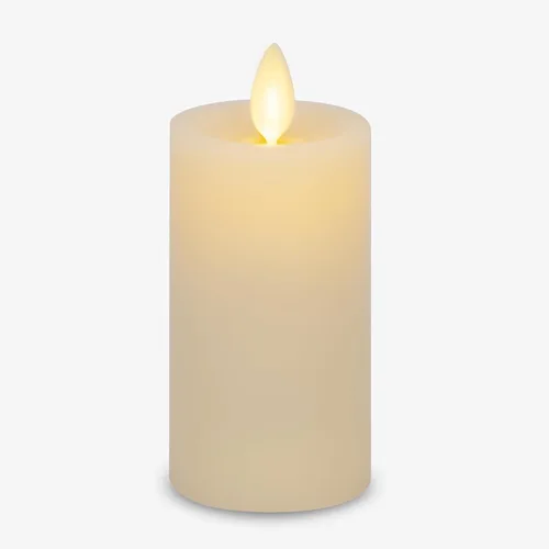 Miniatura 10 de Vela LED sin llama de Luminara, candelabro delgado clásico, burdeos, 5,08 cm x 20,07 cm, funciona con baterías, llama en movimiento, pilar