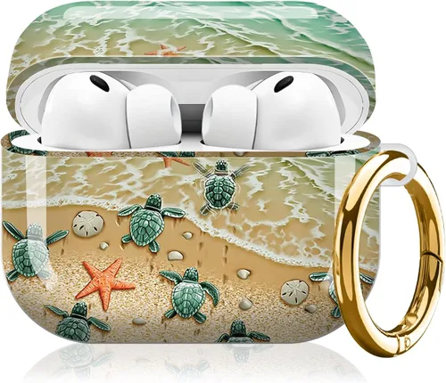 Miniatura 13 de Compatible con AirPod Pro 3 (2025), bonita funda para mujeres y hombres, protección completa, a prueba de golpes, con llavero, accesorios de funda