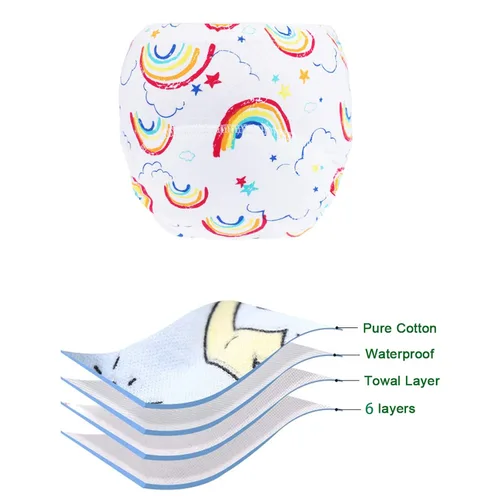 Miniatura 3 de Pantalón de Entrenamiento para Niños y Niñas, Calzoncillos de Entrenamiento con Diseños de Aprendizaje (Paquete de 8, 4-6T)