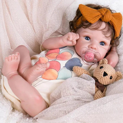 Aori Muñecas realistas de bebé Reborn – Muñeca de bebé realista de 20 pulgadas, muñeca recién nacida de la vida real, viene con caja de regalo para