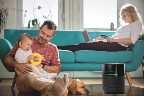 Miniatura 9 de GermGuardian Airsafe+ Purificador de aire HEPA para el hogar, habitaciones grandes de hasta 1043 pies cuadrados con filtro de aire HEPA, luz UV-C