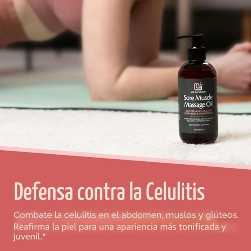 Miniatura 9 de Aceite de masaje para dolores musculares de árnica con colágeno, células madre y mentol, terapia anticelulitis para todo el cuerpo, tratamiento