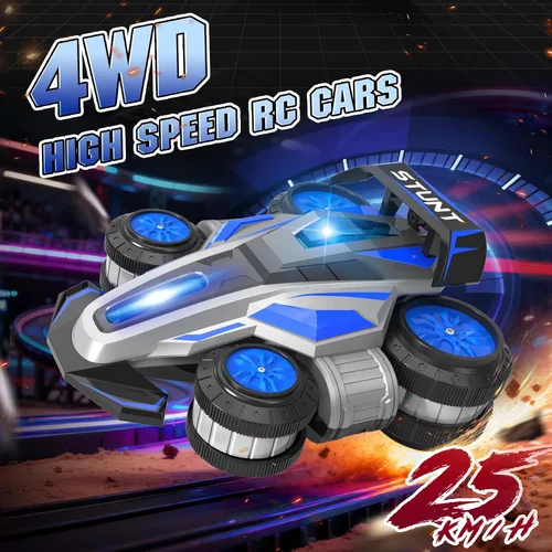 Miniatura 4 de Coche de control remoto de alta velocidad Rc Drift 25KM/H, giratorio de 360° 2.4 GHz 4WD RC Cars para niños, niñas y adultos, auto de acrobacias RC