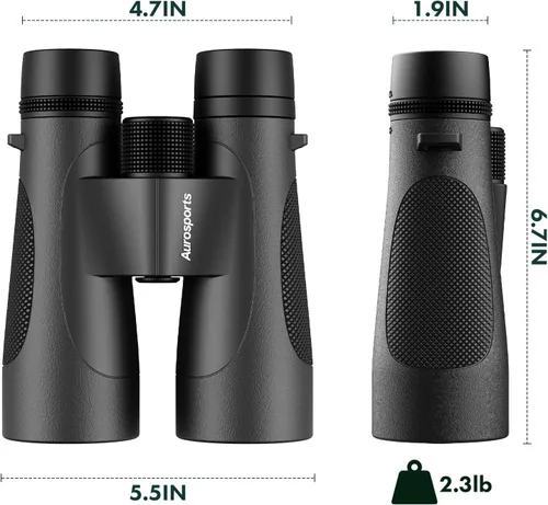 Miniatura 9 de Aurosports Prismáticos impermeables de 15 x 52 pulgadas para adultos, visión grande, binoculares de alta potencia con relleno de nitrógeno IPX7