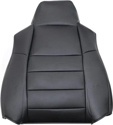 GXARTS Funda de asiento de cuero de repuesto para parte superior del lado del conductor, color negro, compatible con Ford F-250 F-350 F-450 F-550