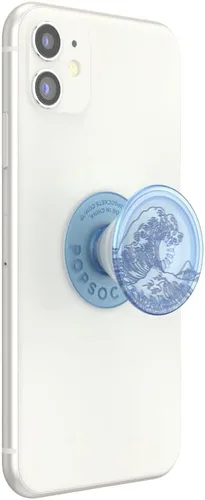 Miniatura 2 de PopSockets - Agarre para teléfono con soporte expandible, agarre adhesivo, océano translúcido