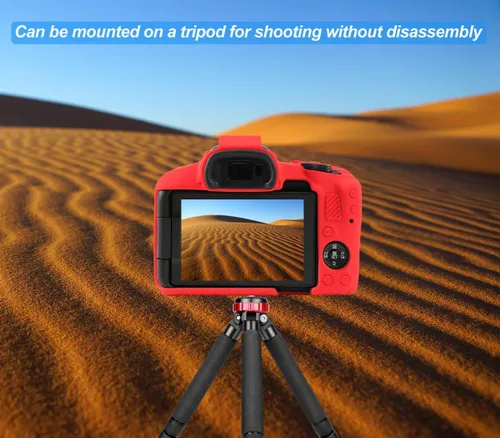 Miniatura 3 de Pocoukate Funda para cámara Canon EOS R50, funda protectora de silicona suave con protector de pantalla EOS R50 Accesorios para Canon EOS R50 Funda