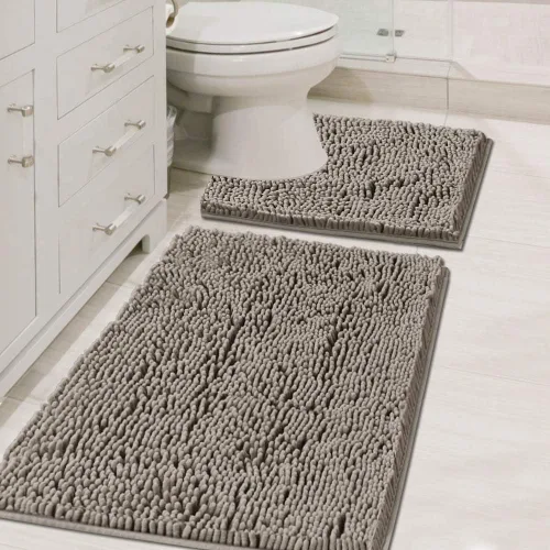 Miniatura 16 de H.VERSAILTEX Alfombras de Baño para Baño Antideslizantes de Felpa Chenille Extra Suaves y Absorbentes para Cuarto de Ducha Lavables a Máquina