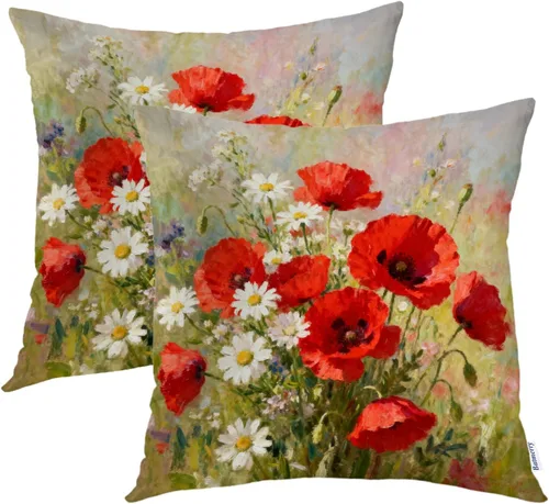 Miniatura 15 de Batmerry Black Cat Green Leaves Throw Pillow Covers, Cat Among Foliage Decorative Pillow Covers Digital Printing Blended Fabric for Couch Sofa Bed