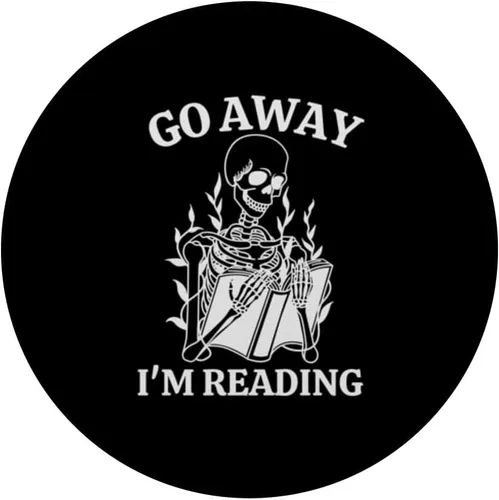 Miniatura 3 de Go Away I'm Reading, libro de esqueleto PopSockets intercambiable PopGrip