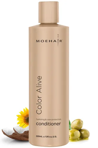 MOEHAIR Acondicionador Color Alive (12 onzas líquidas), acondicionador hidratante y nutritivo para cabello teñido | Reduce la sequedad del cuero