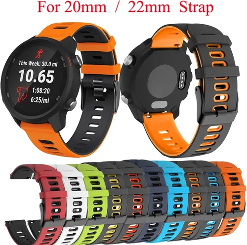 Miniatura 3 de Correas de silicona de 20 de 0.866 in para reloj inteligente Huawei Watch Gt 2 Pro GT2 GT 3 42 1.811 in (color: 10, tamaño: 0.787 in)