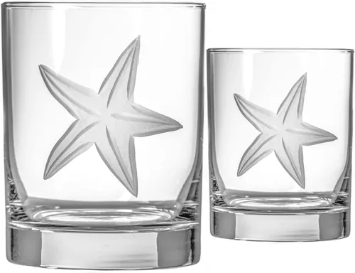 Miniatura 10 de Rolf Glass Starfish - Copas de vino multiusos de 18 onzas, juego de 4 copas de vino grandes, sin plomo, copas de vino grandes grabadas, fabricadas