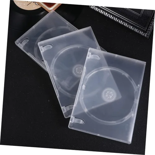 Miniatura 3 de Homoyoyo Caja de almacenamiento de CD transparente de 6 uds. Capacidad de la caja de DVD portátil para cine en casa Diseño de reconocimiento fácil