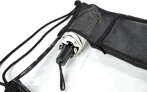 Miniatura 4 de Clear Drawstring Backpack - Stadium Approved String Cinch Bag for Gym, Concerts, Clear Bag with Adjustable Straps Transparent