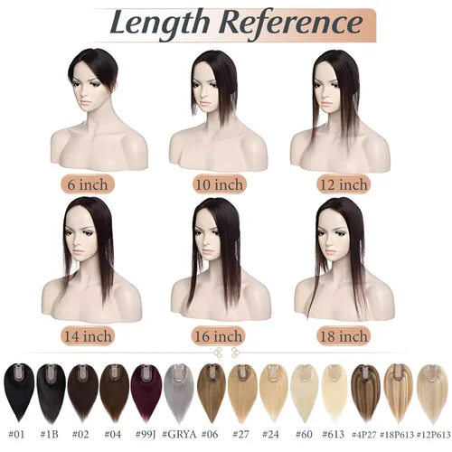 Miniatura 8 de Benehair 150% seda hecha a mano densidad base 100% Remy cabello humano para mujeres con flequillo clip en piezas de cabello con clip con ligera Gris