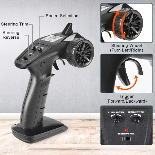 Miniatura 5 de HAIBOXING Coche de control remoto 16889, escala 1:16, 2.4 GHz, autos RC 4x4, camiones todoterreno, camión monstruo RC RTR a prueba de agua, 36 KM/H