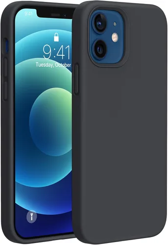 Miniatura 189 de Miracase Funda diseñada para iPhone 13, con protector de pantalla de vidrio templado, forro de microfibra suave antiarañazos, funda de goma