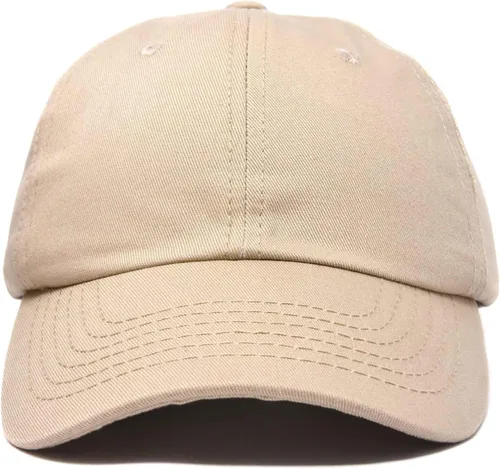 Miniatura 102 de DALIX Gorra de béisbol para papá, lisa, para hombre, mujer, algodón, ajustable, en blanco, sin estructurar, suave