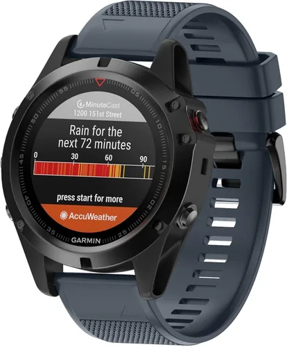 Miniatura 5 de ANCOOL para Banda de Fenix 5/6/7 de 22mm Bandas de Reloj de Silicona Suave Compatibles con Garmin Fenix 5 Plus/6 Pro/8 47mm/7 Pro/Approach S60/S62