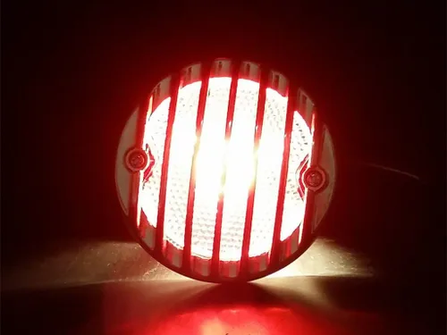 Miniatura 6 de Parrilla de motocicleta, lámpara de luz trasera para Harley Honda, Kawasaki, Suzuki, Yamaha, Triumph, Victory, XL, FL CB, Cafe racer, Bobber Cromado