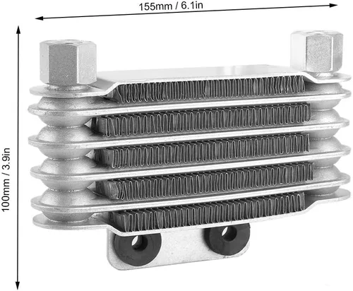 Miniatura 5 de Kit de enfriador de aceite, aleación de aluminio de 5 filas, enfriador de aceite universal de motor de repuesto para motocicleta, motocross, ATV Pit