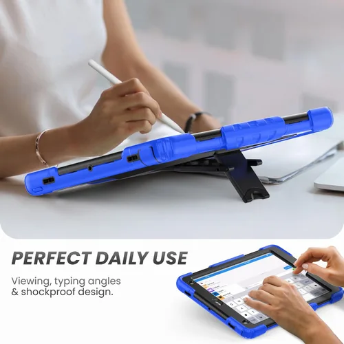 Miniatura 5 de HXCASEAC Funda a prueba de golpes para iPad de 6ª/5ª generación, Air 2 / Pro de 9.7 pulgadas con protector de pantalla, soporte integrado, duradera