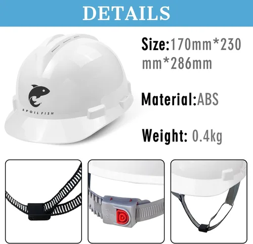 Miniatura 3 de Casco de seguridad personalizado para hombre, logotipo personalizado, construcción, casco, suspensión para el trabajo, hogar, protección