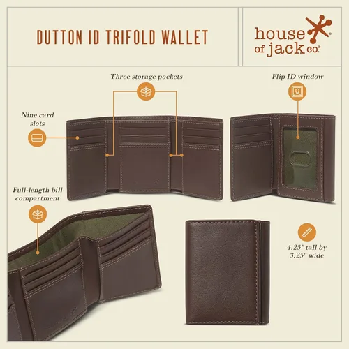 Miniatura 4 de HOJ Co,Eastwood Trifold, Marrón, Classic