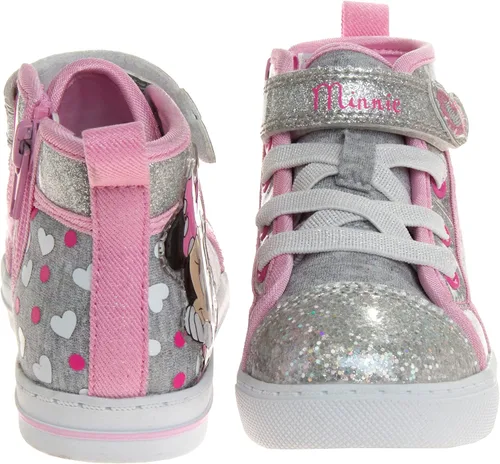 Miniatura 3 de Zapatillas altas de princesa de Disney con Minnie Mouse de Frozen Encanto - Zapatillas de tobillo de Blancanieves Ariel Elsa Maribel Minnie