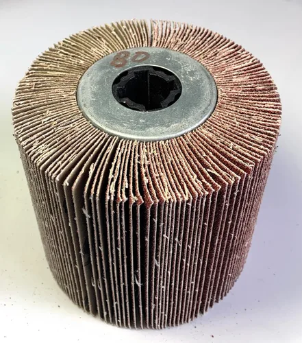Miniatura 5 de SIGNI Rueda de dibujo de pulido de papel de lija compatible con máquina de bruñido/pulidora/lijadora 4.724x3.937 in (lija de grano 60)