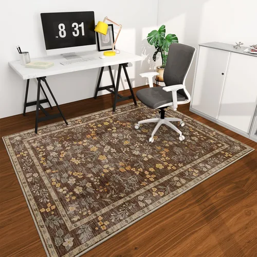 Miniatura 83 de chakme Tapete para silla de oficina para suelo de madera dura, 48 x 36 pulgadas, protector de escritorio de computadora de fácil deslizamiento