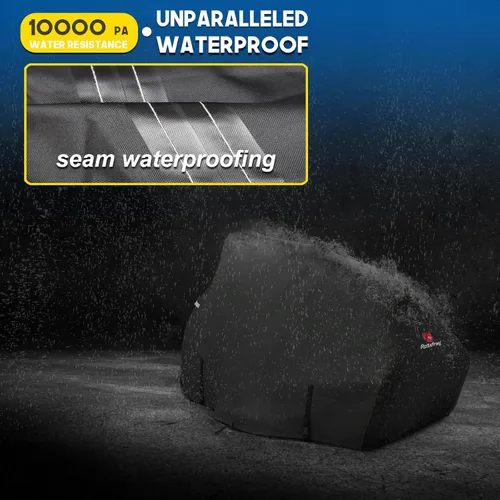 Miniatura 3 de Cubierta para Cortacésped de Montar, Tejido Impermeable de Grado Marino 420D - Ajuste Universal para John Deere, Cub Cadet, Craftsman, etc. Cubre