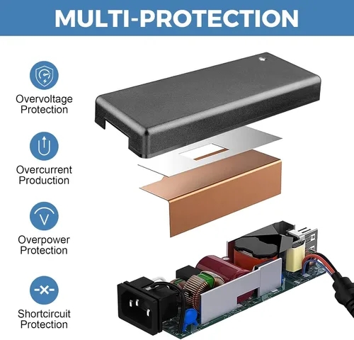 Miniatura 5 de Adaptador de fuente de alimentación de 12V 10A 120W Convertidor de CA a CC 100-240V a CC 12 voltios 10Amp Transformador de potencia de conmutación
