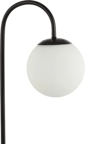 Miniatura 6 de JONATHAN Y Lámpara de mesa con globo de cristal negro de 18.25 pulgadas, lámpara de noche minimalista de mediados de siglo para dormitorio, sala