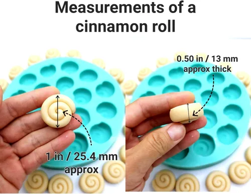 Miniatura 2 de Molde para rollos de canela - Elija la opción molde de silicona para rollos de canela Moldes para velas Molde para derretidos de cera