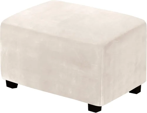 Miniatura 9 de H.Versailtex. - Funda de terciopelo elástico ajustable, rectangular, para taburete o caja de almacenamiento,1 pieza, elástica, ajustable